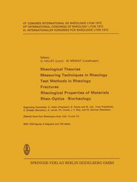 Produktbild: Rheological Theories, Measuring Techniques in Rheology Test Methods in Rheology,