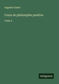 Produktbild: Cours de philosophie positive