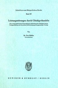 Produktbild: Leistungsst&ouml;rungen durch Gl&auml;ubigerhandeln.