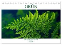 Produktbild: GR&Uuml;N . Die Kraft der Natur (Tischkalender 2026 DIN A5 quer), CALVENDO Monatskalender