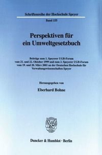 Produktbild: Perspektiven f&uuml;r ein Umweltgesetzbuch.