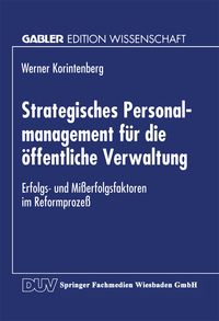 Produktbild: Strategisches Personalmanagement f&uuml;r die &ouml;ffentliche Verwaltung