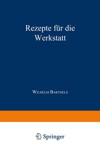 Produktbild: Rezepte f&uuml;r die Werkstatt