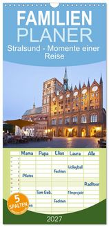 Produktbild: Familienplaner 2027 - Stralsund - Momente einer Reise mit 5 Spalten (Wandkalender, 21 x 45 cm) CALVENDO