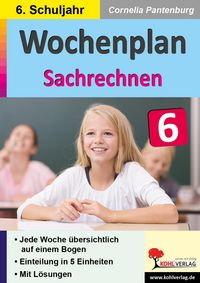 Produktbild: Wochenplan Sachrechnen / Klasse 6