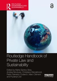 Produktbild: Routledge Handbook of Private Law and Sustainability