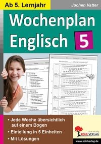 Produktbild: Wochenplan Englisch 5