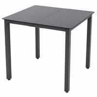 Produktbild: Aluminium Glas Gartentisch Balkontisch 80x80 cm