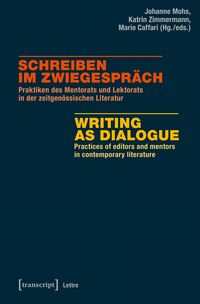 Produktbild: Schreiben im Zwiegespr&auml;ch / Writing as Dialogue