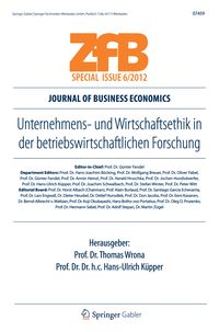 Produktbild: Unternehmens- und Wirtschaftsethik in der betriebswirtschaftlichen Forschung