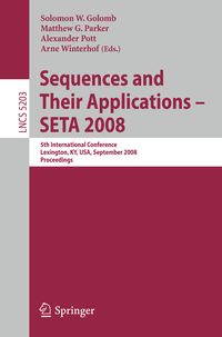 Produktbild: Sequences and Their Applications - SETA 2008