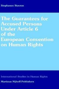 Produktbild: The Guarantees for Accused Persons Under Article 6 of the European Convention on Human Rights