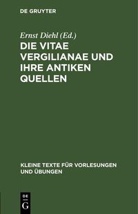 Produktbild: Die Vitae Vergilianae und ihre antiken Quellen