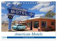 Produktbild: American Motels - Nostalgie mit Neon (Tischkalender 2026 DIN A5 quer), CALVENDO Monatskalender