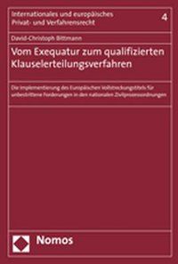 Produktbild: Vom Exequatur zum qualifizierten Klauselerteilungsverfahren