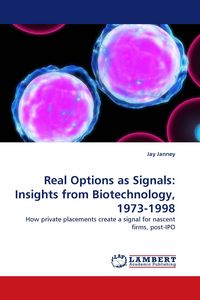 Produktbild: Real Options as Signals: Insights from Biotechnology, 1973-1998