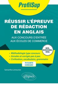 Produktbild: R&eacute;ussir l'&eacute;preuve de r&eacute;daction en anglais aux concours d'entr&eacute;e aux &eacute;coles de commerce