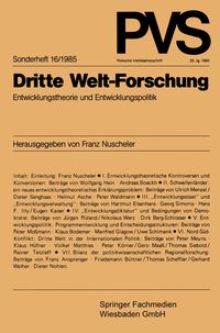Produktbild: Dritte Welt-Forschung