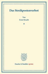 Produktbild: Das Streikpostenverbot.