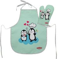Produktbild: Heless - Kindersch&uuml;rze mit Topfhandschuh Pinguin