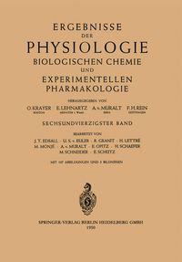 Produktbild: Ergebnisse der Physiologie Biologischen Chemie und Experimentellen Pharmakologie
