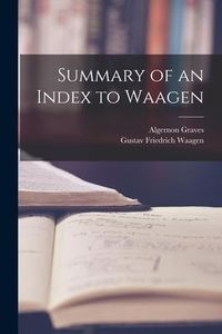 Produktbild: Summary of an Index to Waagen