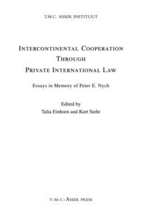 Produktbild: Intercontinental Cooperation Through Private International Law