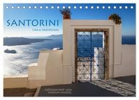 Produktbild: Santorini Fira & Firostefani (Tischkalender 2027 DIN A5 quer), CALVENDO Monatskalender