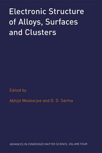 Produktbild: Electronic Structure of Alloys, Surfaces and Clusters