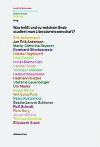 Produktbild: Was hei&szlig;t und zu welchem Ende studiert man Literaturwissenschaft?
