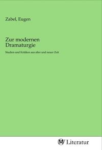 Produktbild: Zur modernen Dramaturgie
