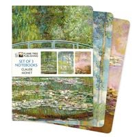 Produktbild: Dreier Set DIN-A5-Format-Notizb&uuml;cher: Claude Monet