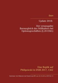 Produktbild: Update 2018: Der verausgabte Barausgleich des Stillhalters bei Optionsgesch&auml;ften (&sect; 20 EStG)