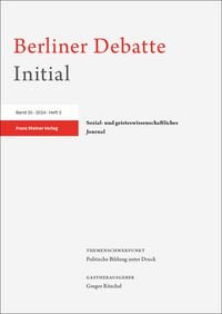 Produktbild: Berliner Debatte Initial 35 (2024) 3