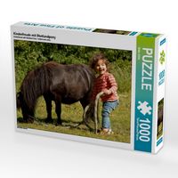 Produktbild: CALVENDO Puzzle Kinderfreude mit Shetlandpony | 1000 Teile Lege-Gr&ouml;&szlig;e 64x48cm Foto-Puzzle f&uuml;r gl&uuml;ckliche Stunden