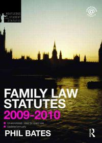 Produktbild: Family Law Statutes 2009-2010