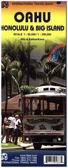 Produktbild: Topographische Karte Oahu, Honolulu & Big Island