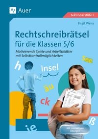 Produktbild: Rechtschreibr&auml;tsel f&uuml;r die Klassen 5-6