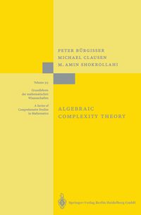 Produktbild: Algebraic Complexity Theory
