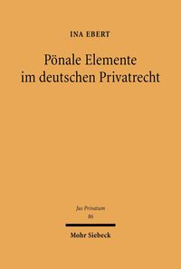 Produktbild: P&ouml;nale Elemente im deutschen Privatrecht