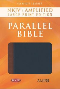 Produktbild: NKJV Amplified Parallel Bible, Flexisoft (Imitation Leather, Blue/Brown)
