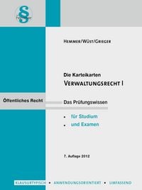 Produktbild: Verwaltungsrecht 1. Karteikarten