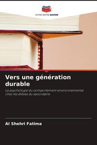 Produktbild: Vers une g&eacute;n&eacute;ration durable