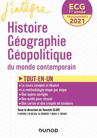 Produktbild: ECG 1re ann&eacute;e Histoire G&eacute;ographie G&eacute;opolitique - 2021 - Tout-en-un