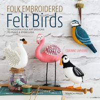 Produktbild: Folk Embroidered Felt Birds