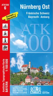 Produktbild: ATK100-6 N&uuml;rnberg Ost (Amtliche Topographische Karte 1:100000)