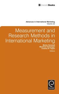 Produktbild: Measurement and Research Methods in International Marketing