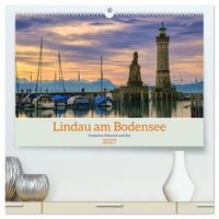 Produktbild: Lindau am Bodensee - Zwischen Himmel und See (hochwertiger Premium Wandkalender 2027 DIN A2 quer), Kunstdruck in Hochglanz