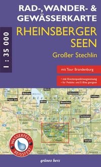 Produktbild: Rad - Wander- und Gew&auml;sserkarte Rheinsberger Seen, Gro&szlig;er Stechlin