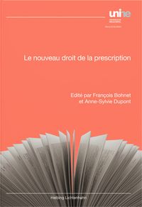 Produktbild: Le nouveau droit de la prescription